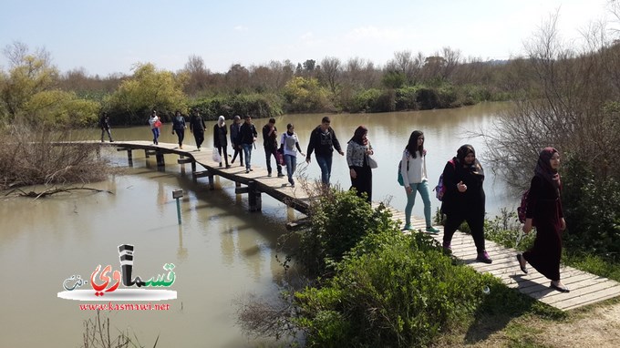 طلاب الثانوية الجديدة بالمحمية الطبيعية  الكردانة